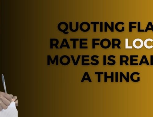 Quoting Flat Rate For Local Moving is really a thing